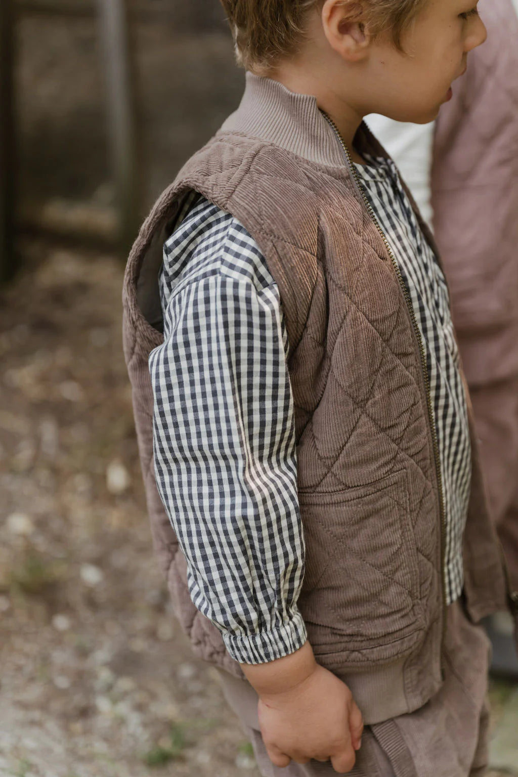 Corduroy Quilted Vest || Portobello