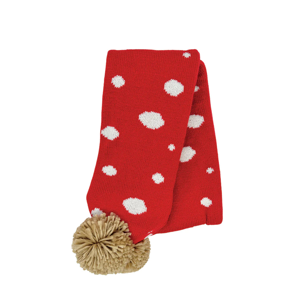 Toadstool Knitted Scarf