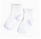 White Frill Midi Socks