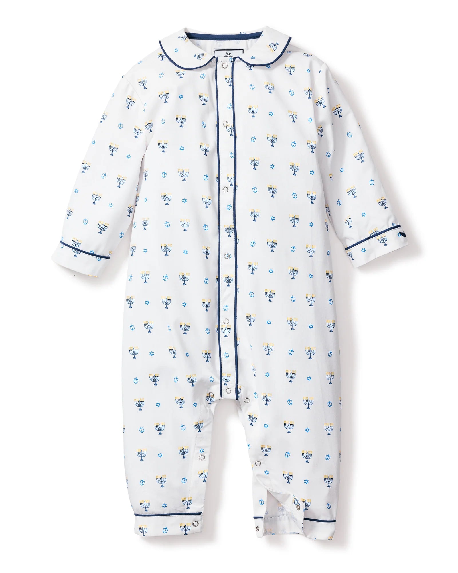 Baby's Twill Cambridge Romper || Happy Hannukah