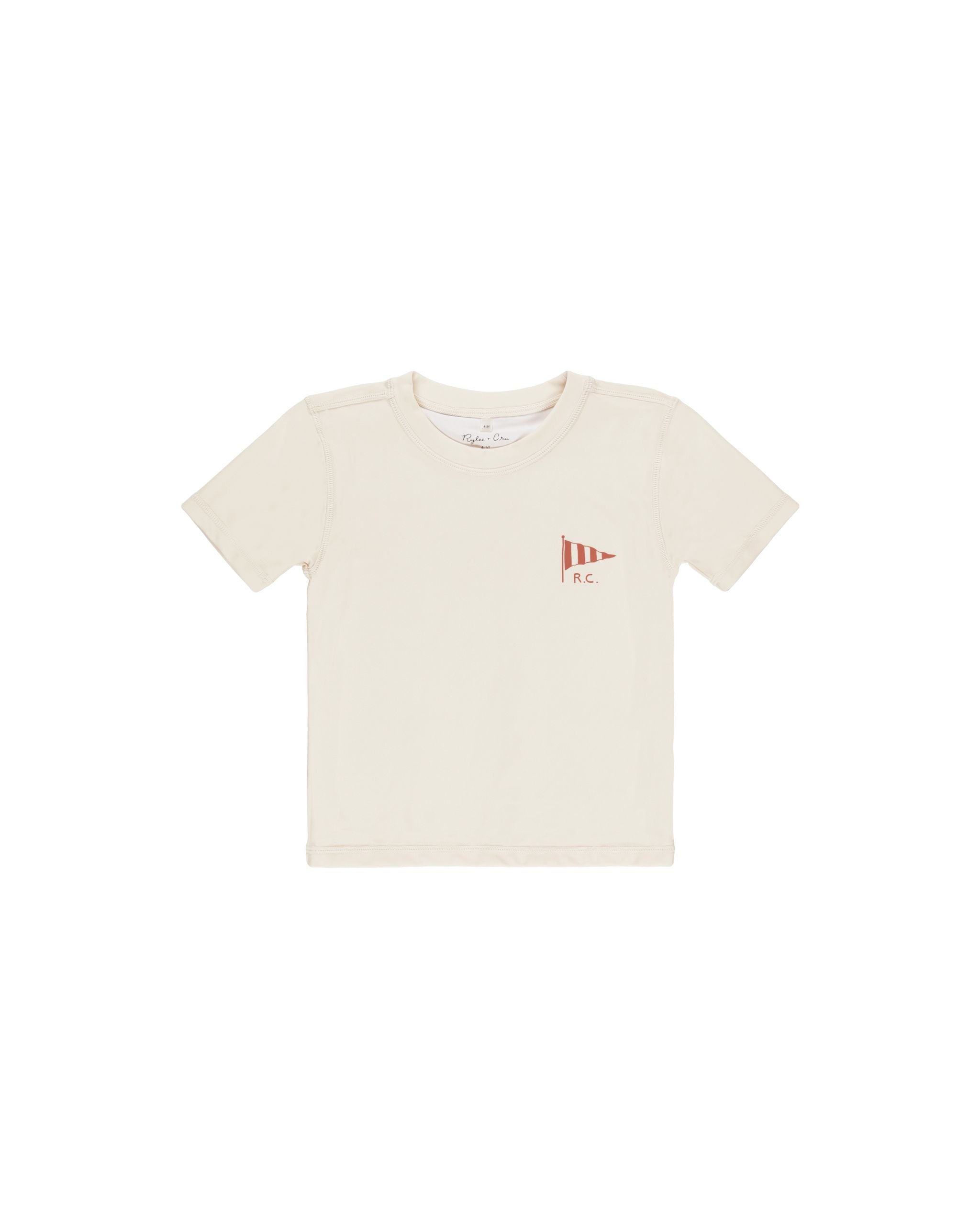 Short Sleeve Rashguard || Natural