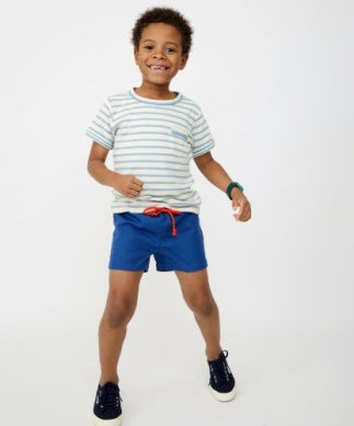 Willie T-Shirt || Dusty Blue Stripe